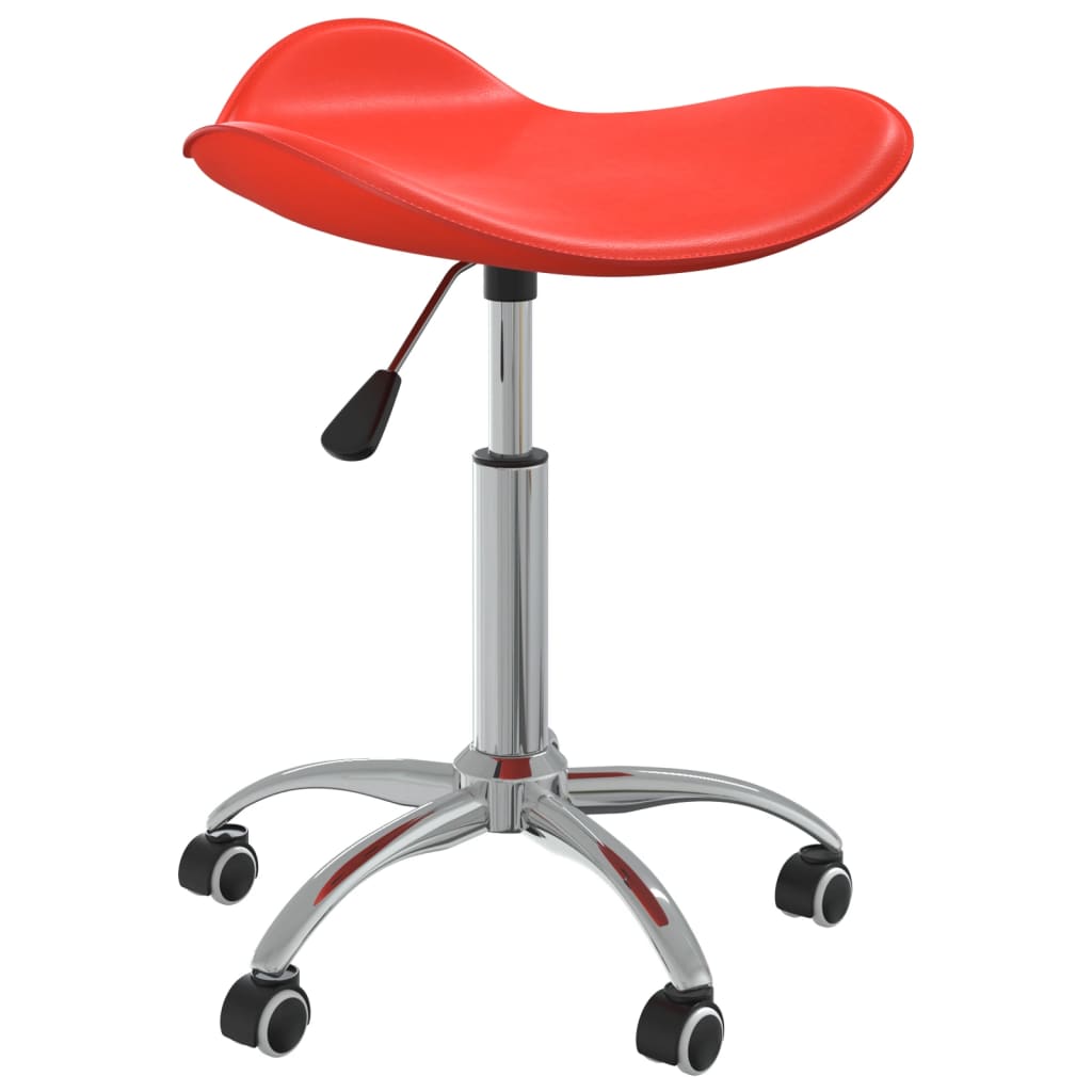 Office chair, red, artificial leather (323685)