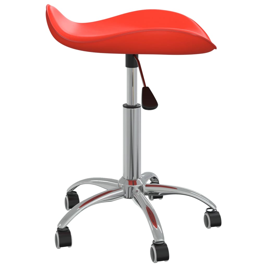 Office chair, red, artificial leather (323685)