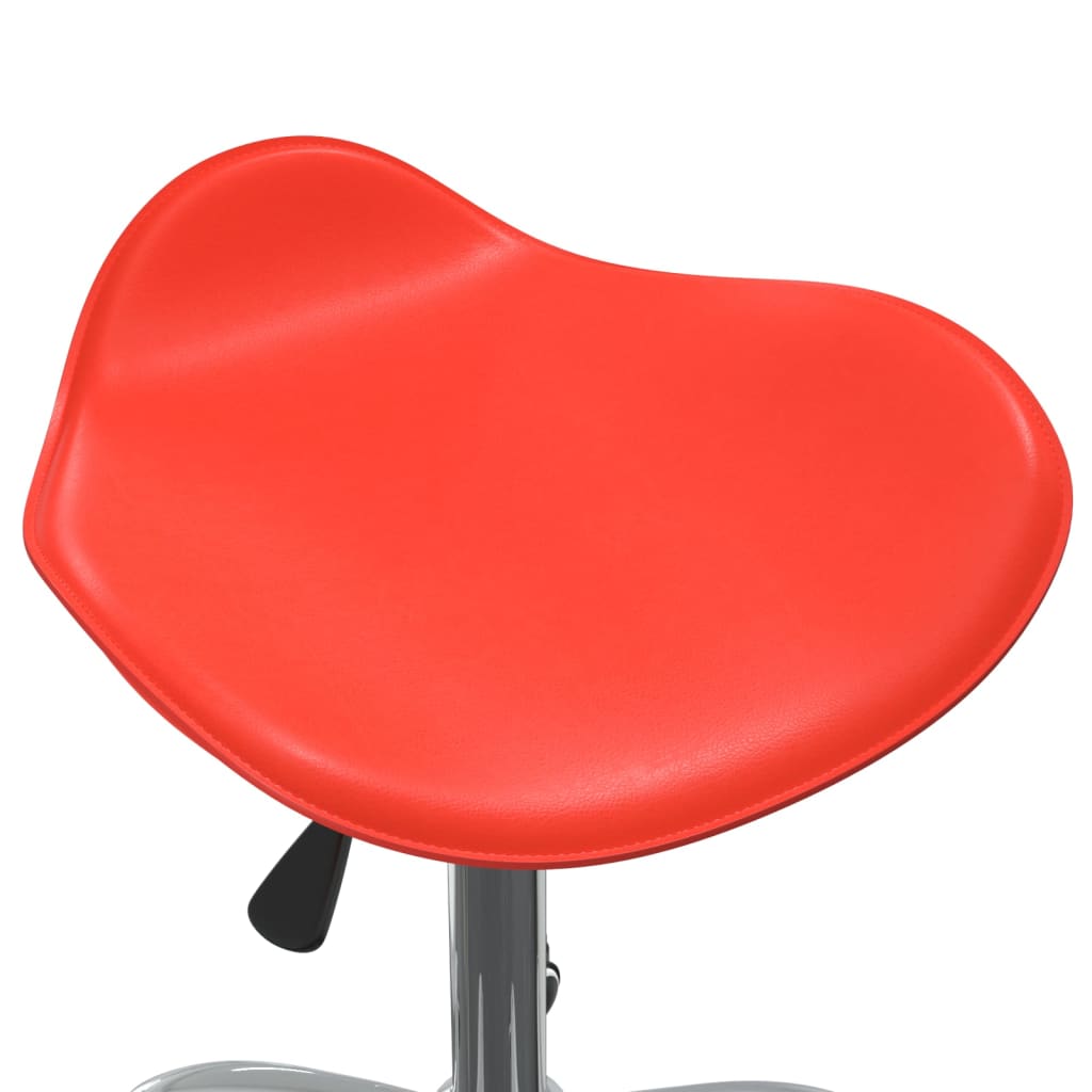 Office chair, red, artificial leather (323685)