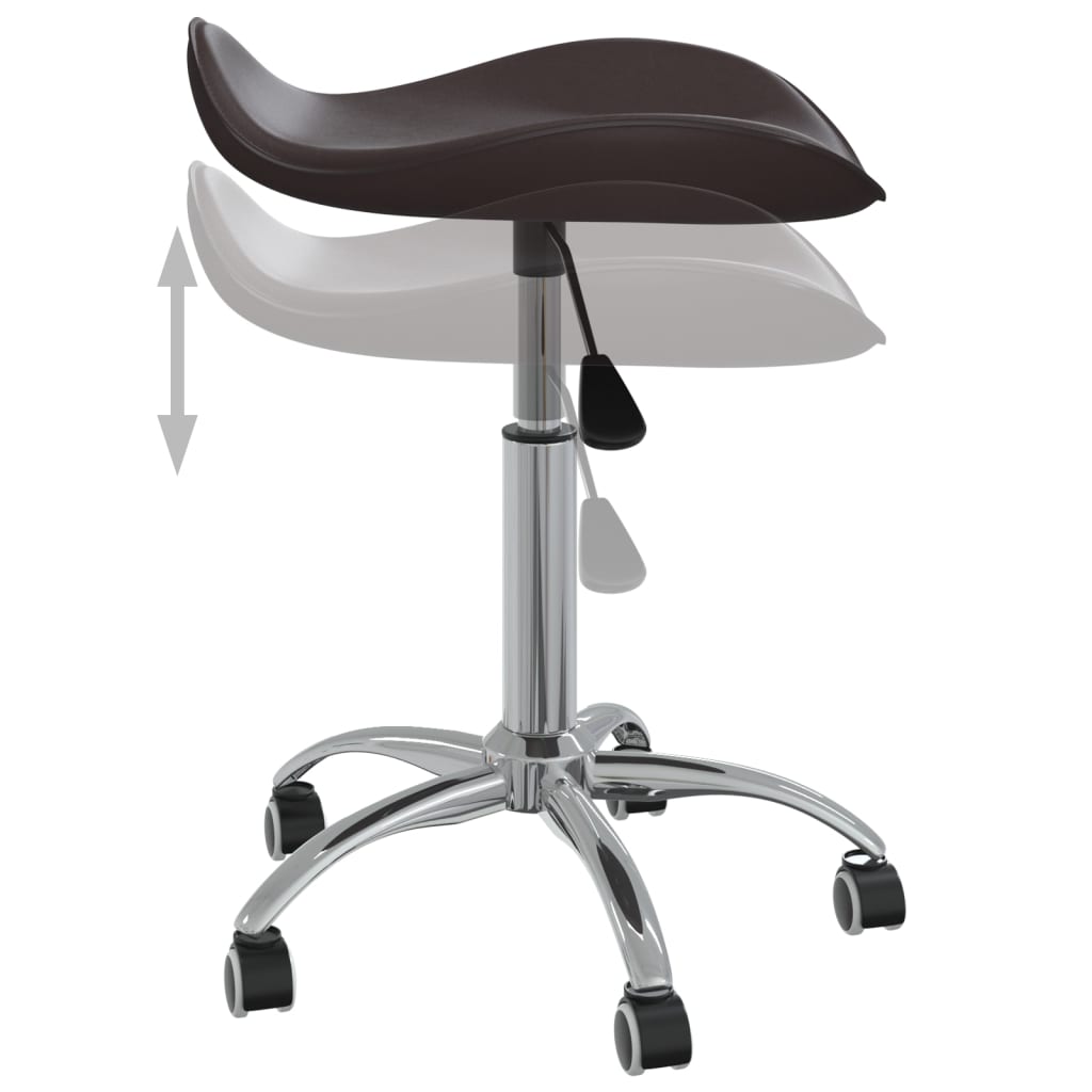 Office chair, brown, artificial leather (323686)