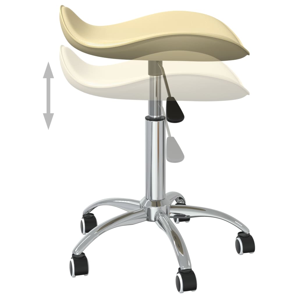 Office chair, cream-colored, artificial leather (323687)