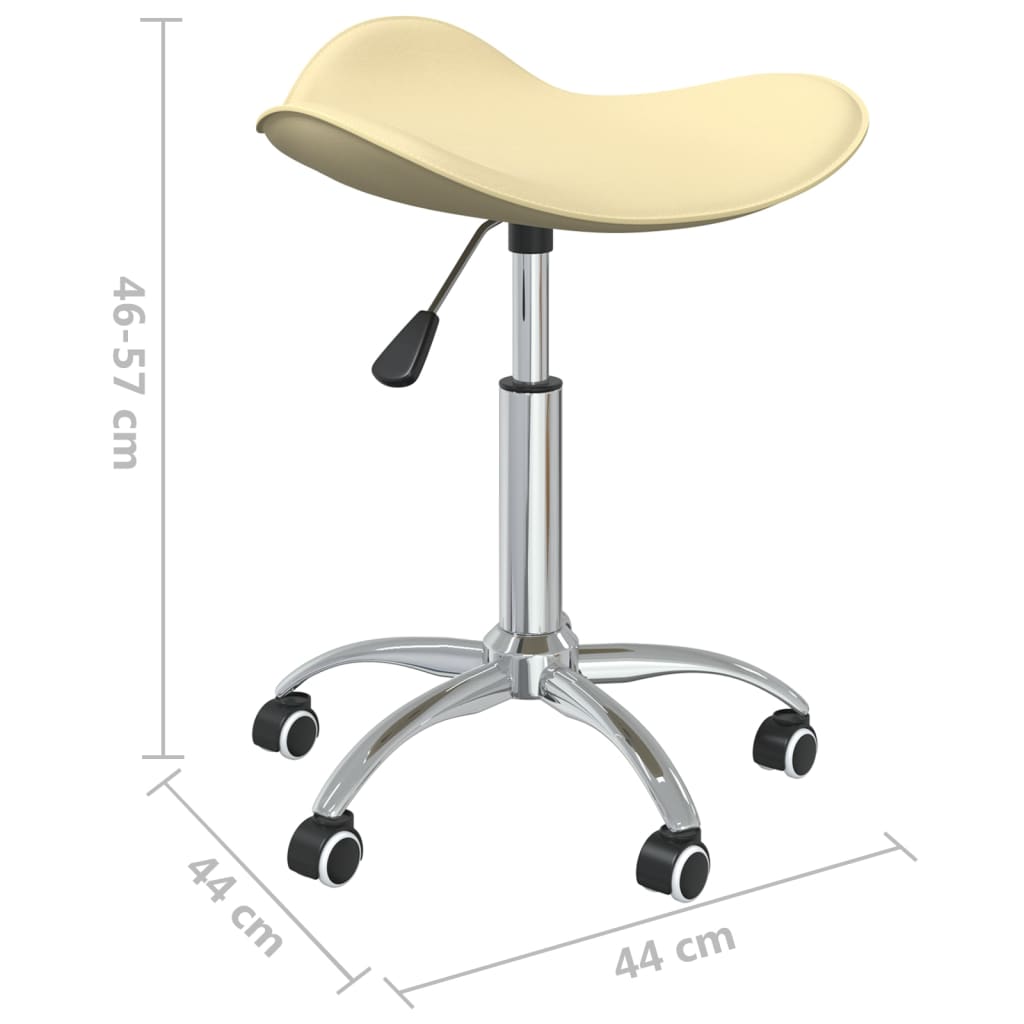 Office chair, cream-colored, artificial leather (323687)