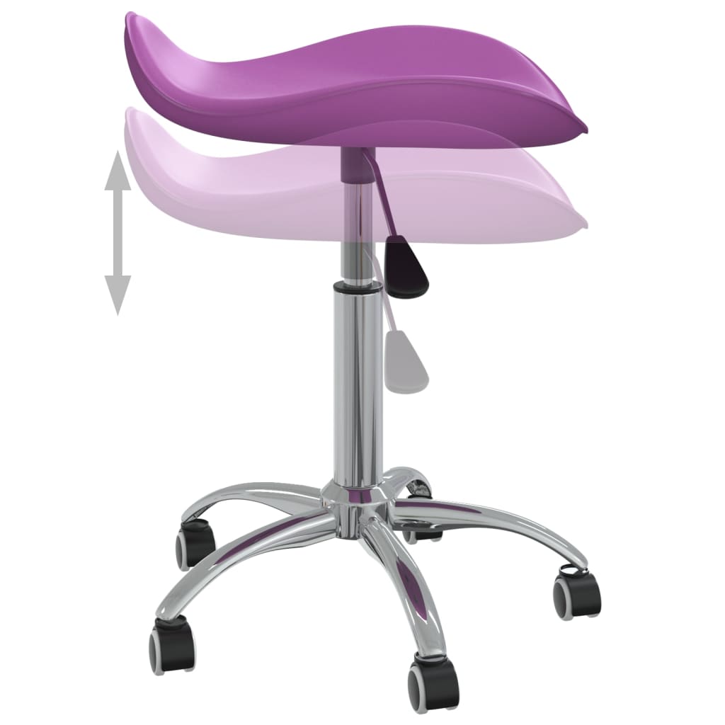 Biuro kėdė, violetinės spalvos, dirbtinė oda (323691)