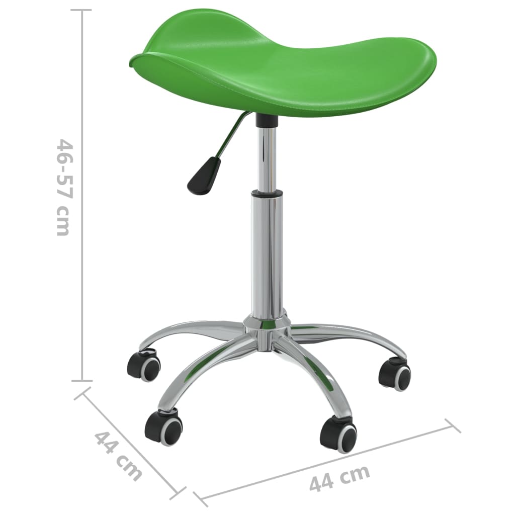 Biroja krēsls, zaļš, mākslīgā āda (323692)