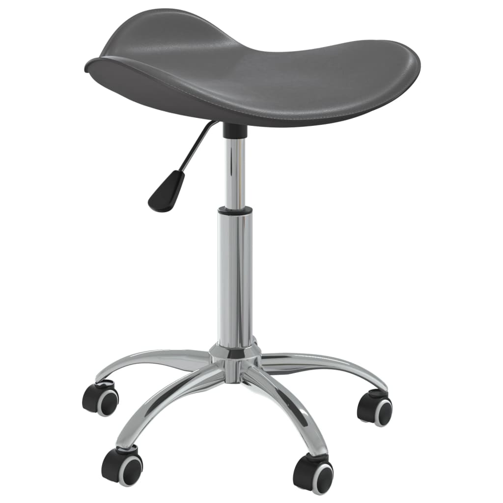 Swivel dining chair, grey, artificial leather (323688)