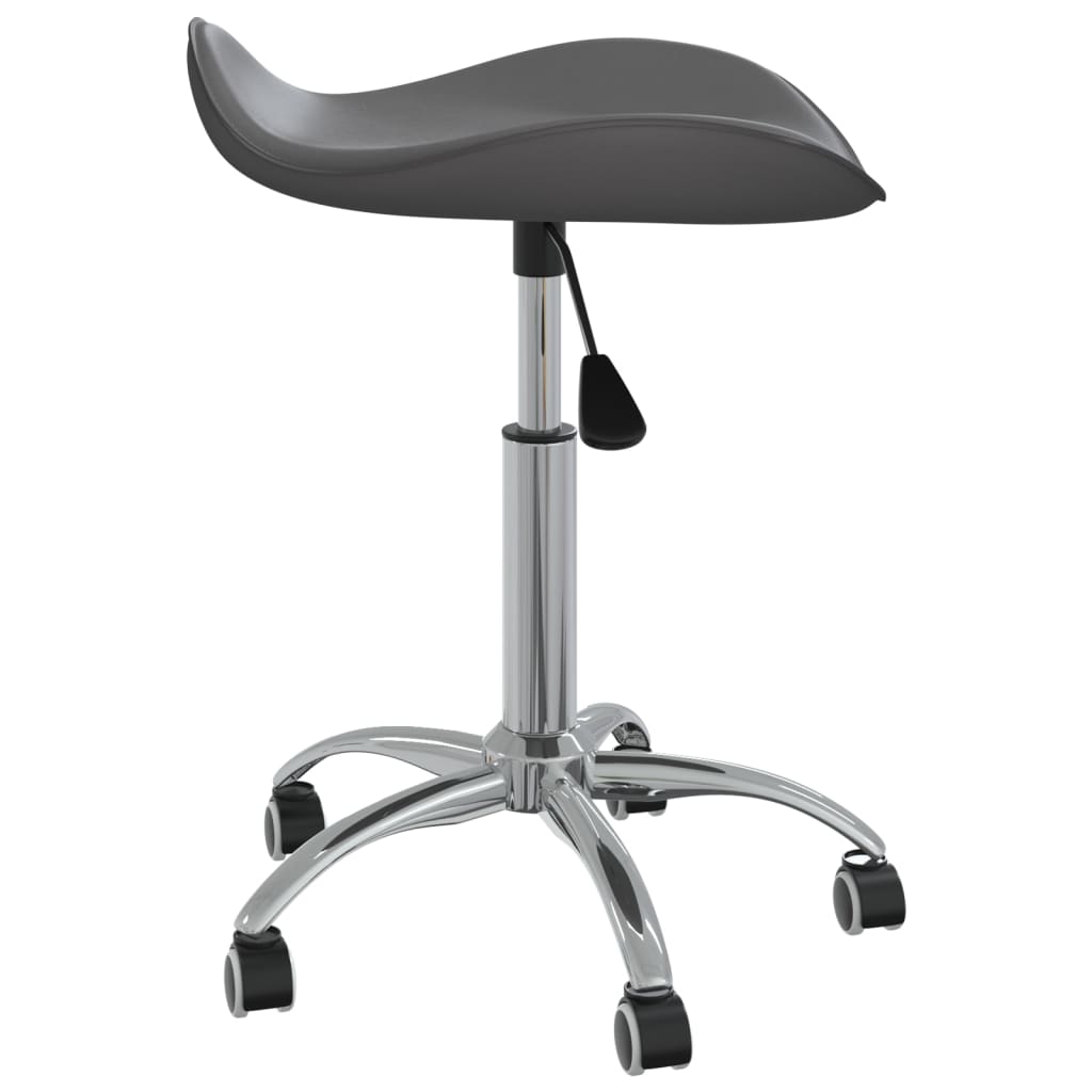 Swivel dining chair, grey, artificial leather (323688)