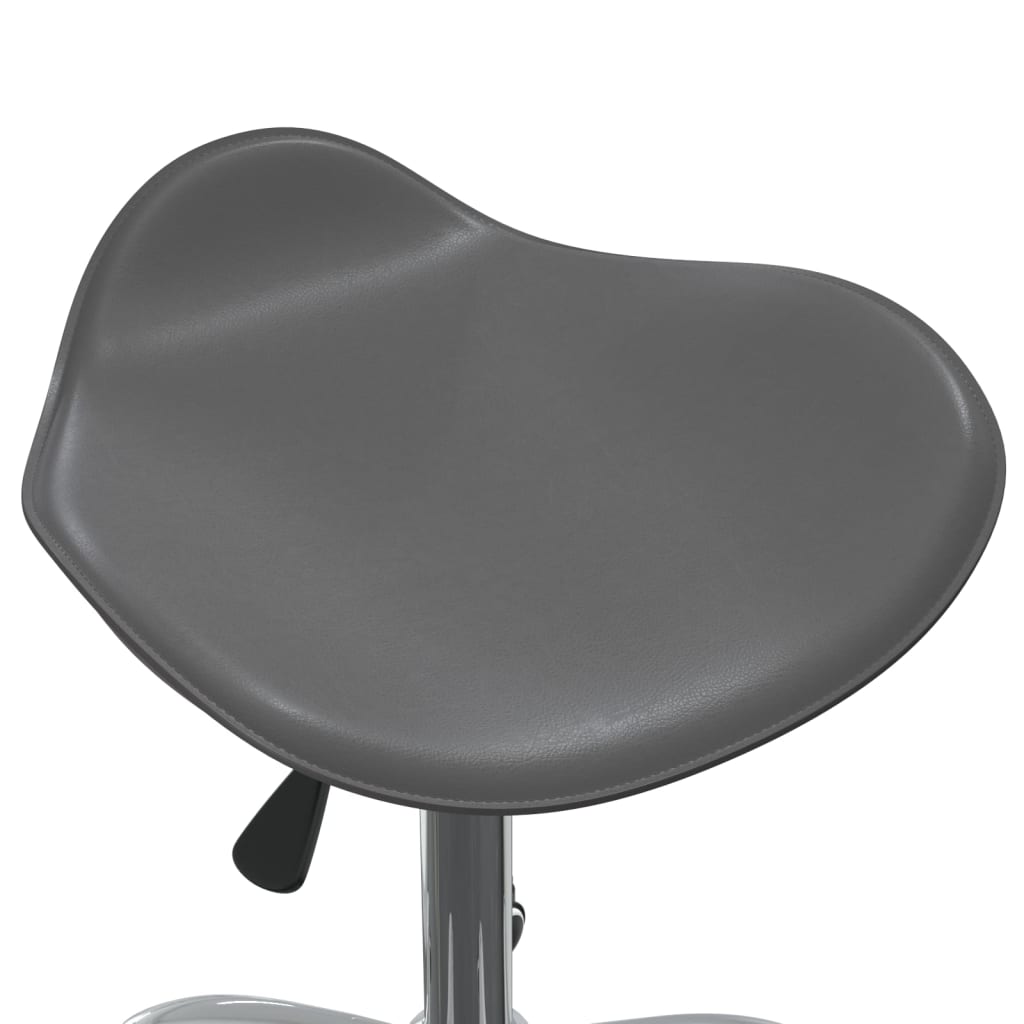 Swivel dining chair, grey, artificial leather (323688)