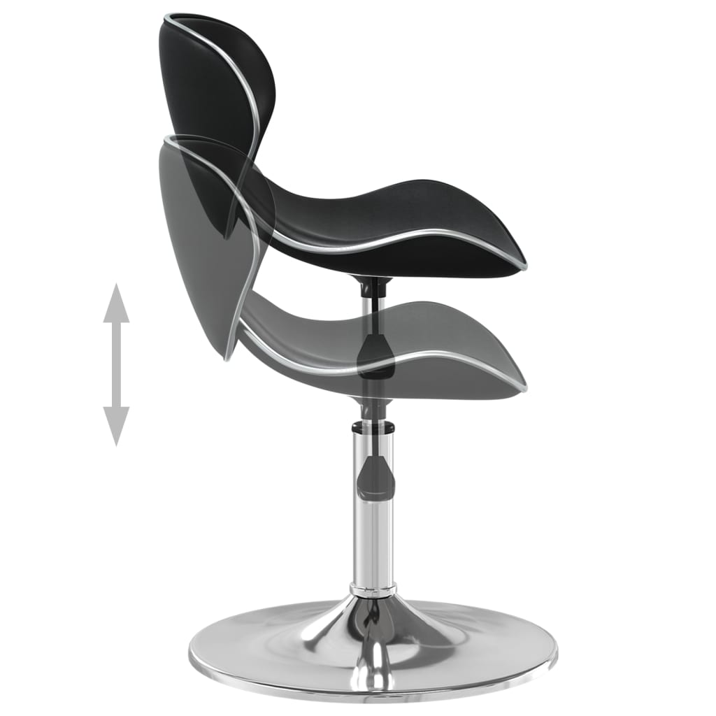 Dining chair, black, artificial leather (335110)