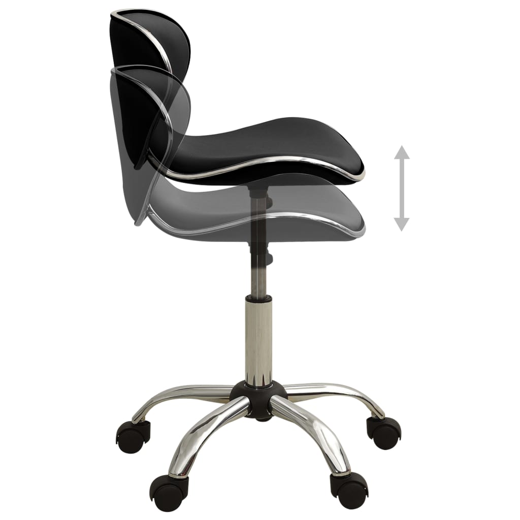 Office chair, black, artificial leather (323674)