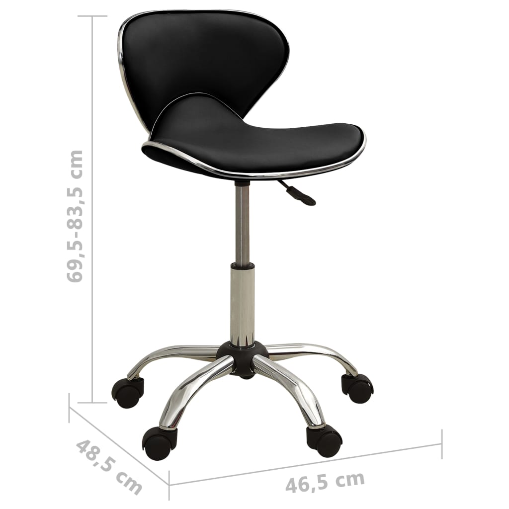 Office chair, black, artificial leather (323674)
