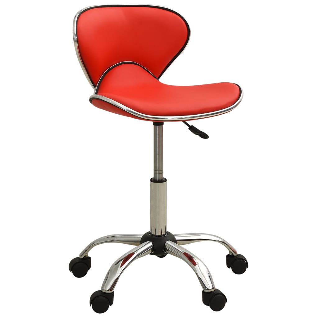 Office chair, red, artificial leather (323675)