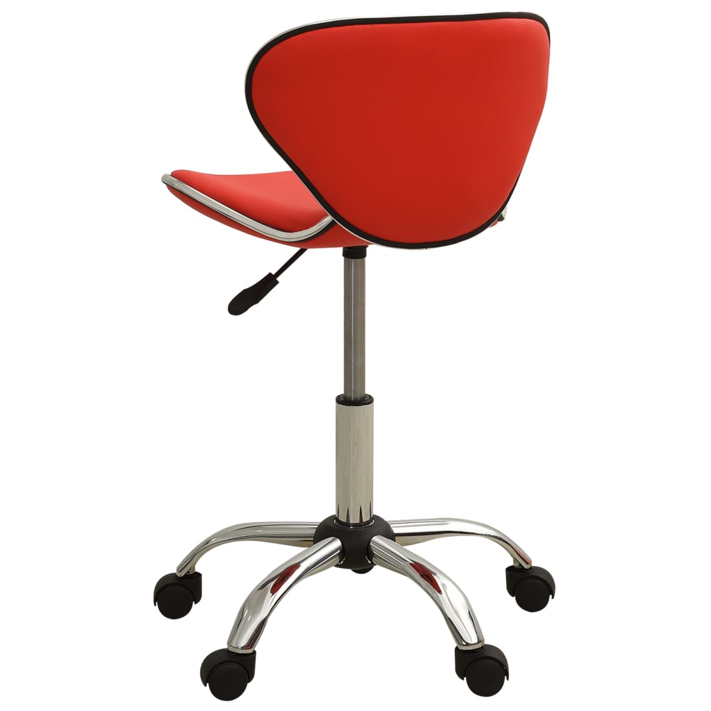Office chair, red, artificial leather (323675)