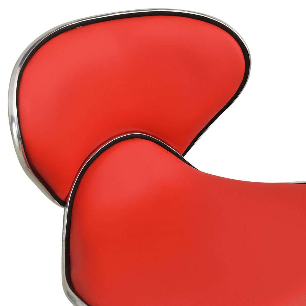 Office chair, red, artificial leather (323675)