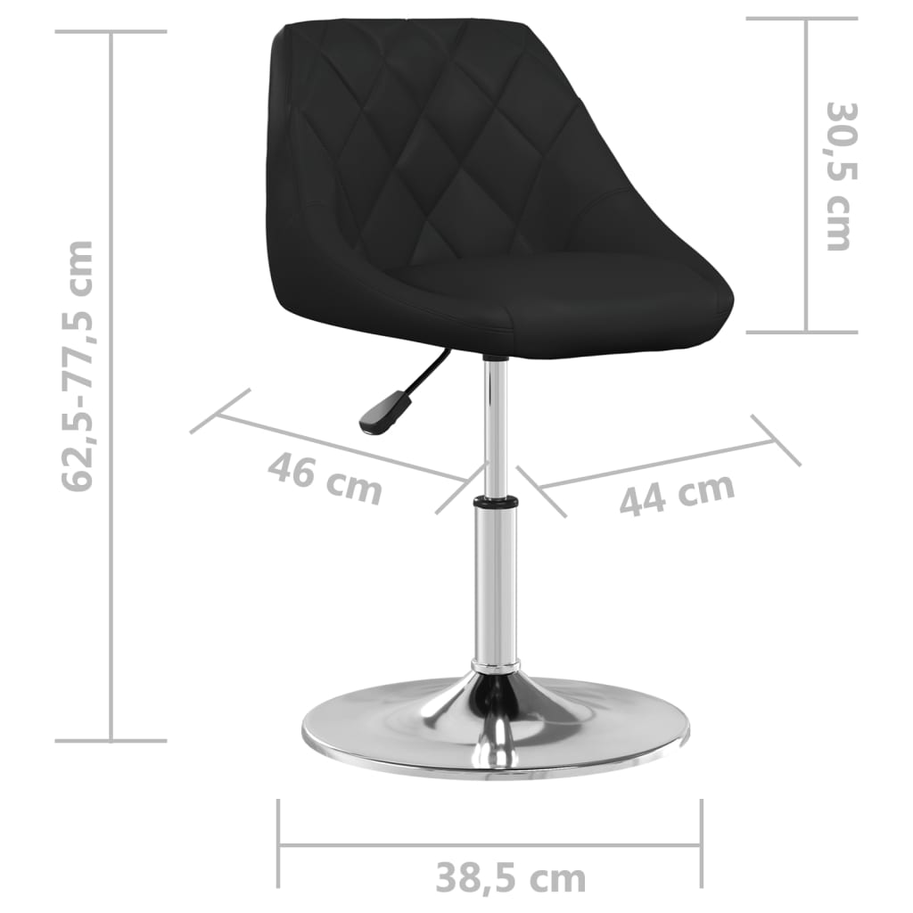 Bar stool, black, faux leather (335150)