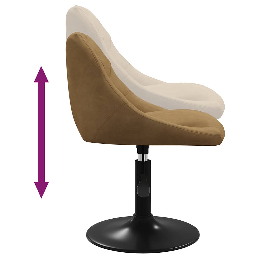Dining chair, brown, velvet (335314)
