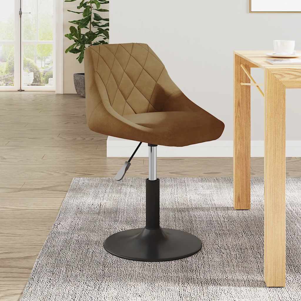 Dining chair, brown, velvet (335314)
