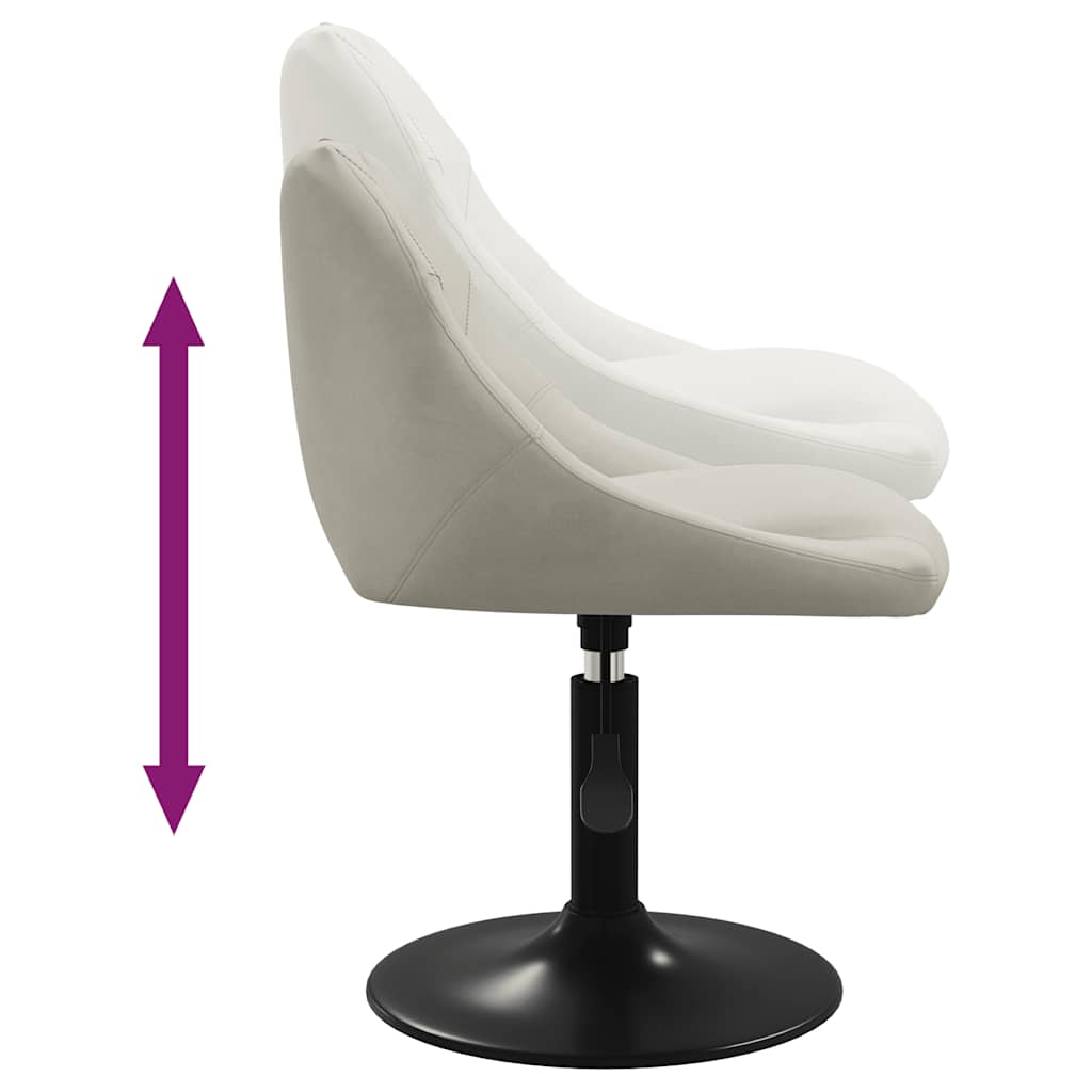 Dining chair, cream, velvet (335315)
