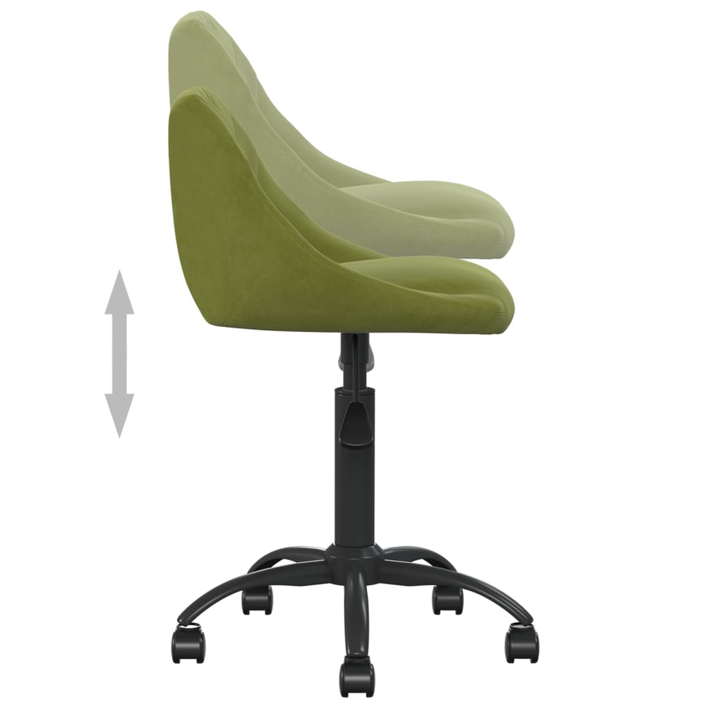 Office chair, light green, velvet (335362)