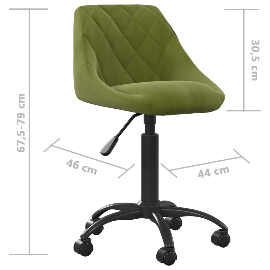 Office chair, light green, velvet (335362)