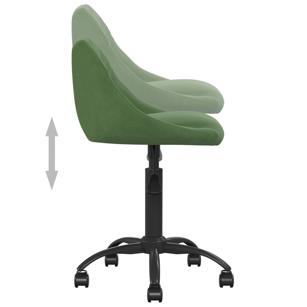 Office chair, dark green, velvet (335363)