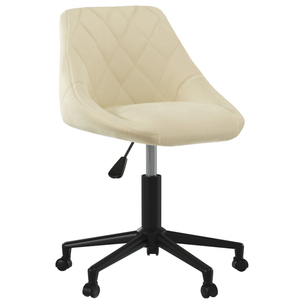 Swivel dining chair, cream, velvet (335483)