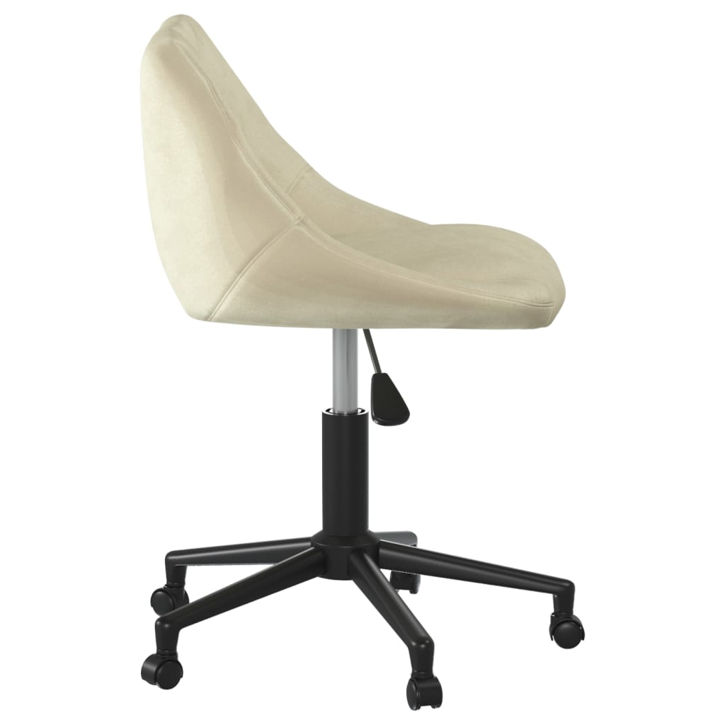 Swivel dining chair, cream, velvet (335483)