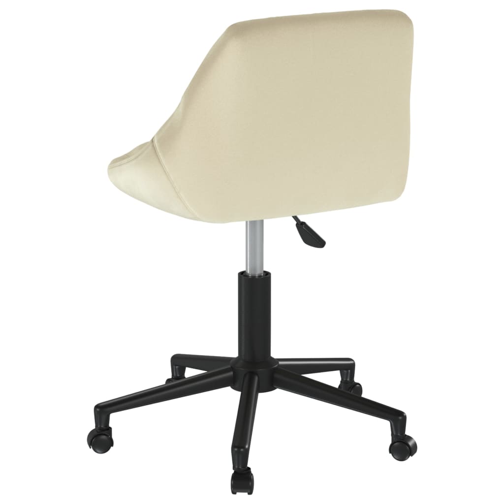 Swivel dining chair, cream, velvet (335483)