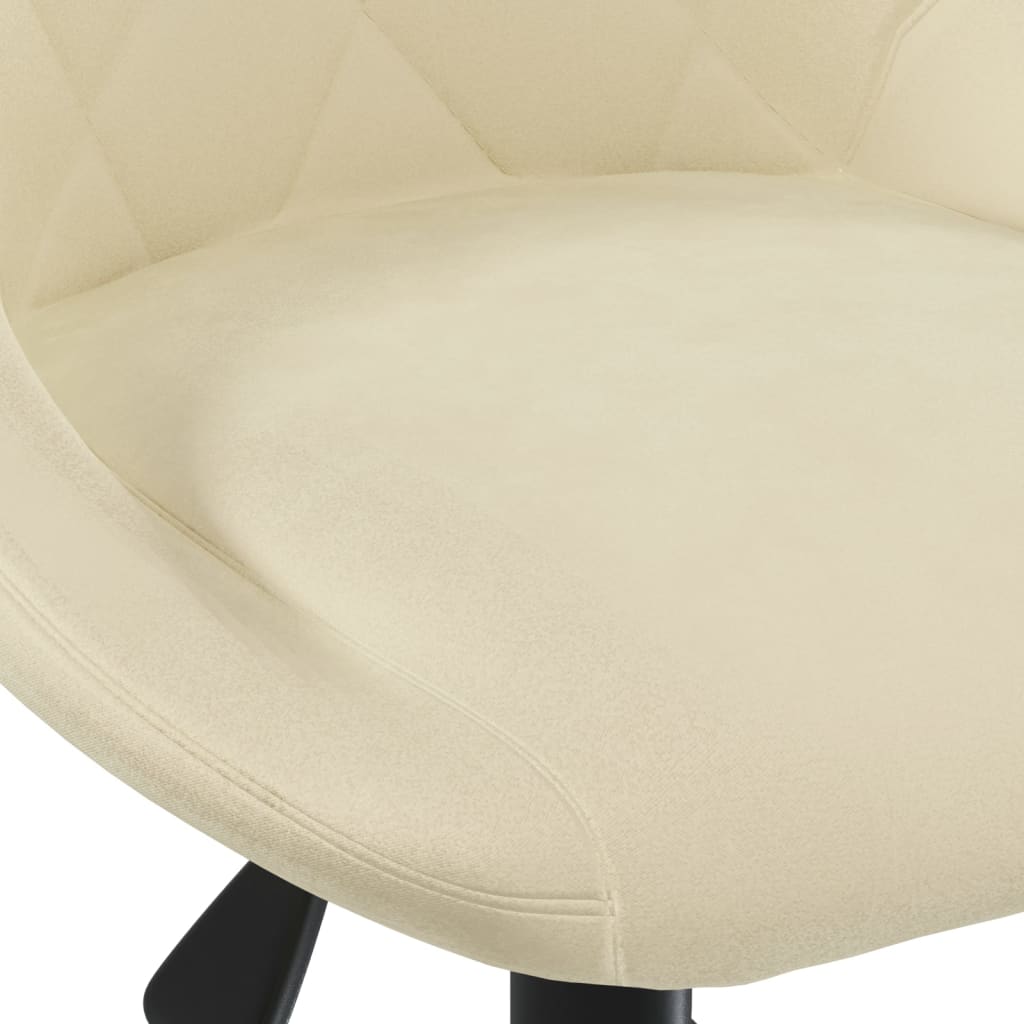 Swivel dining chair, cream, velvet (335483)