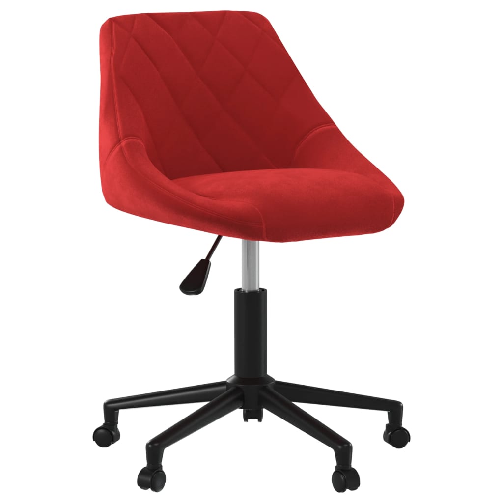 Swivel dining chair, red wine, velvet (335490)
