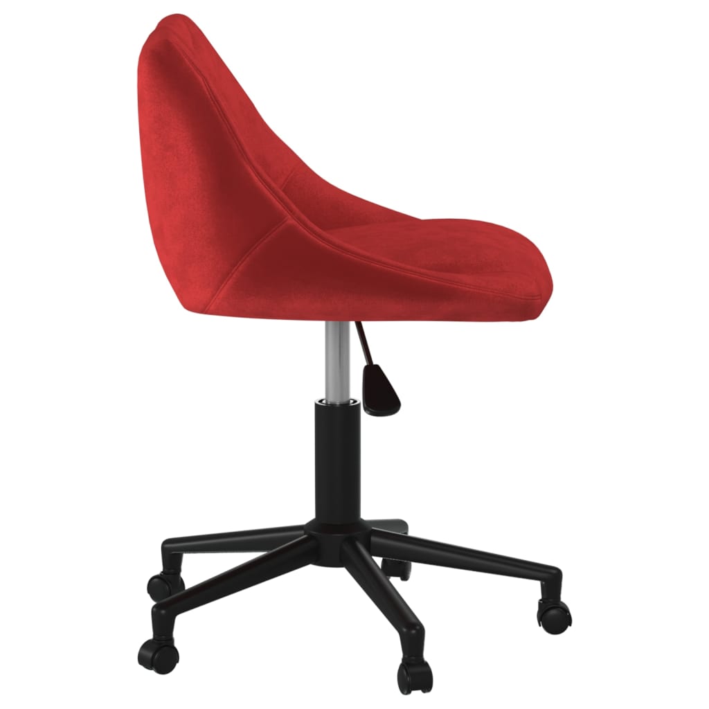 Swivel dining chair, red wine, velvet (335490)