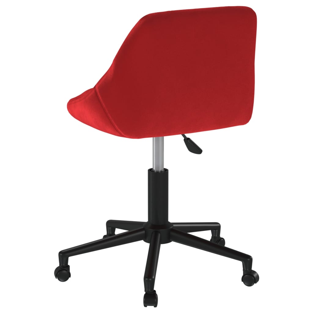 Swivel dining chair, red wine, velvet (335490)
