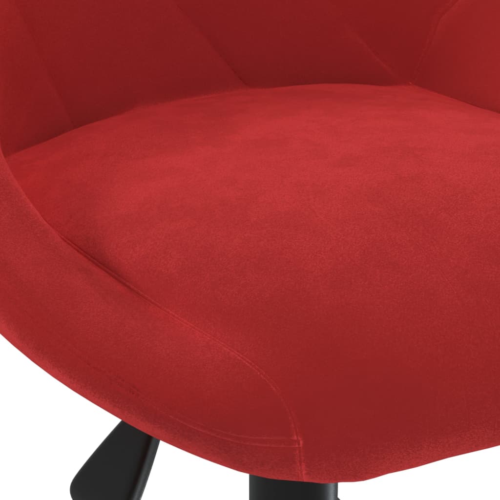 Swivel dining chair, red wine, velvet (335490)