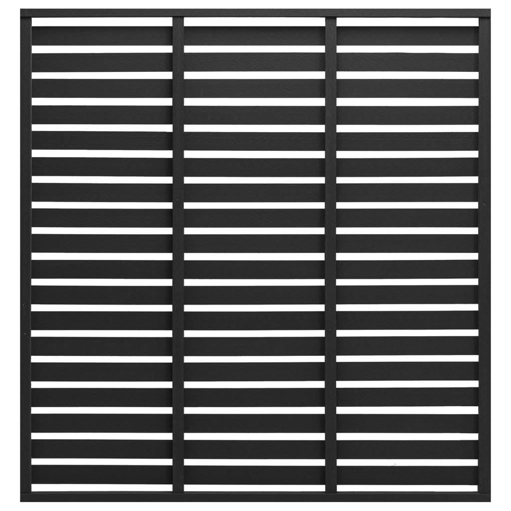 Žoga segments, melns, 180x180cm, WPC