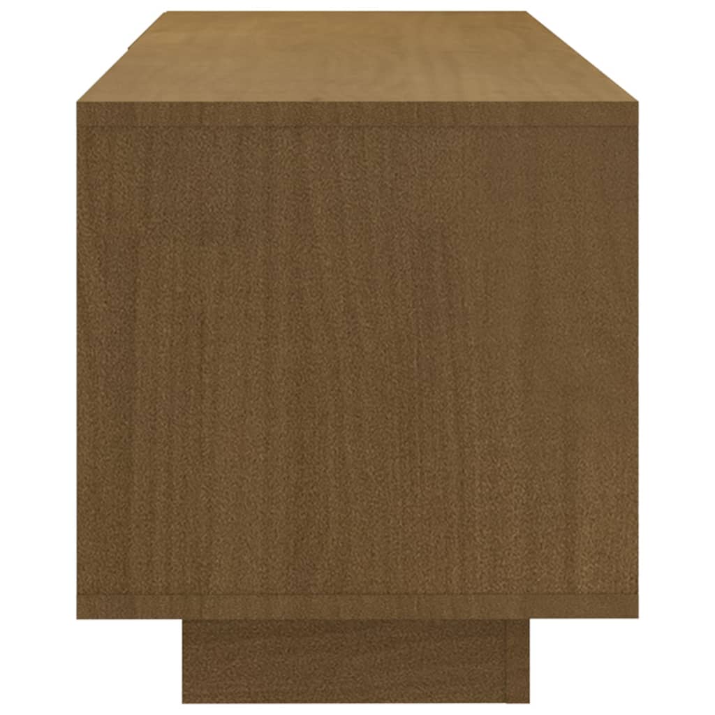 Televizoriaus spintelė, medaus ruda, 110x30x33,5cm, pušis