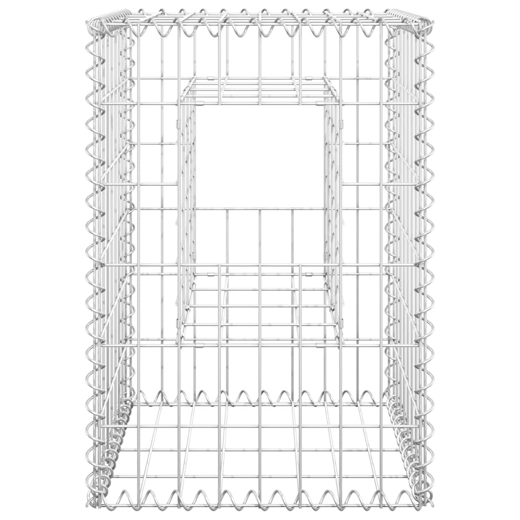 Gabion basket columns, 2 pcs., 40x40x60cm, iron