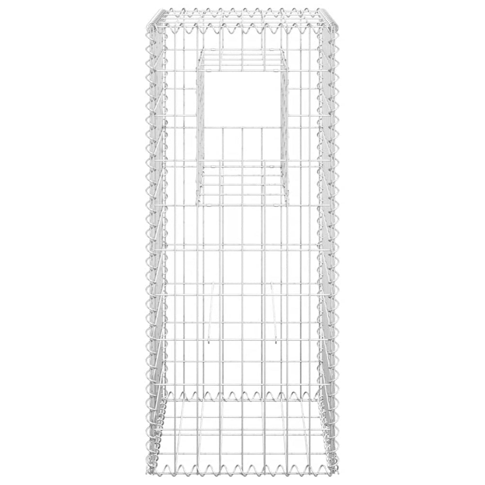Gabion basket column, 40x40x100cm, iron