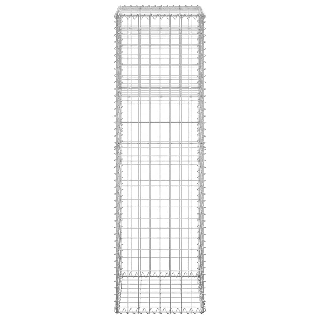 Gabion basket column, 40x40x140cm, iron