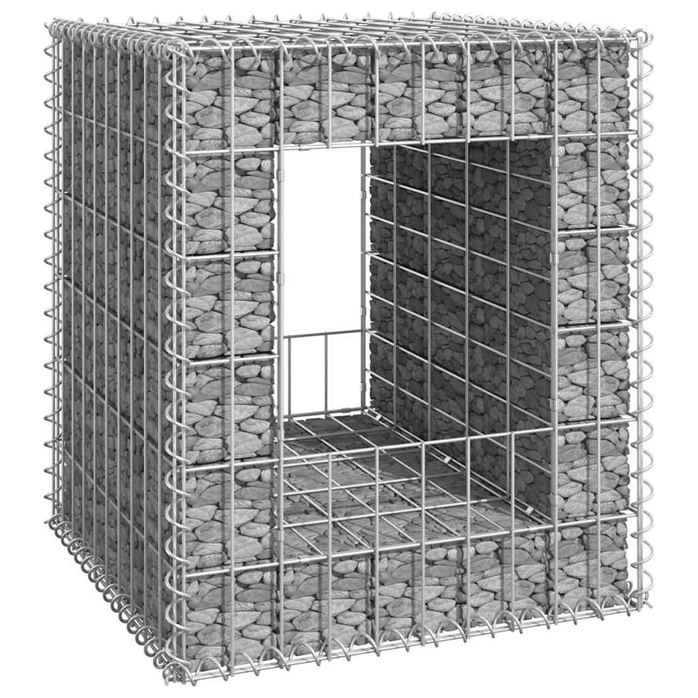 Gabion basket column, 50x50x60cm, iron