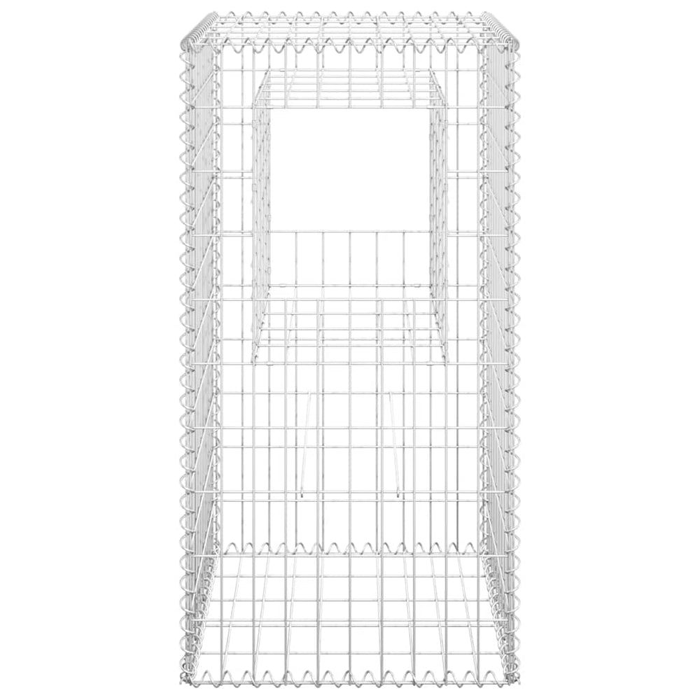 Gabion basket column, 50x50x100cm, iron