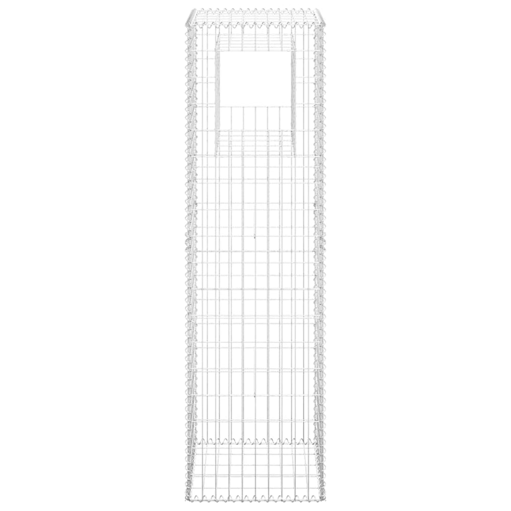 Gabion basket column, 50x50x180cm, iron