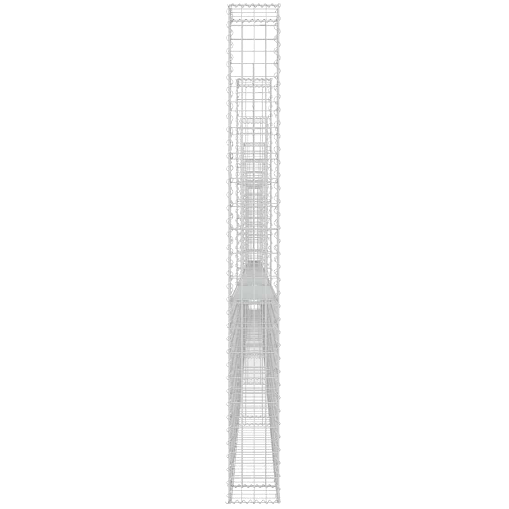 Gabionu grozs ar 8 stabiem, 860x20x200cm, dzelzs
