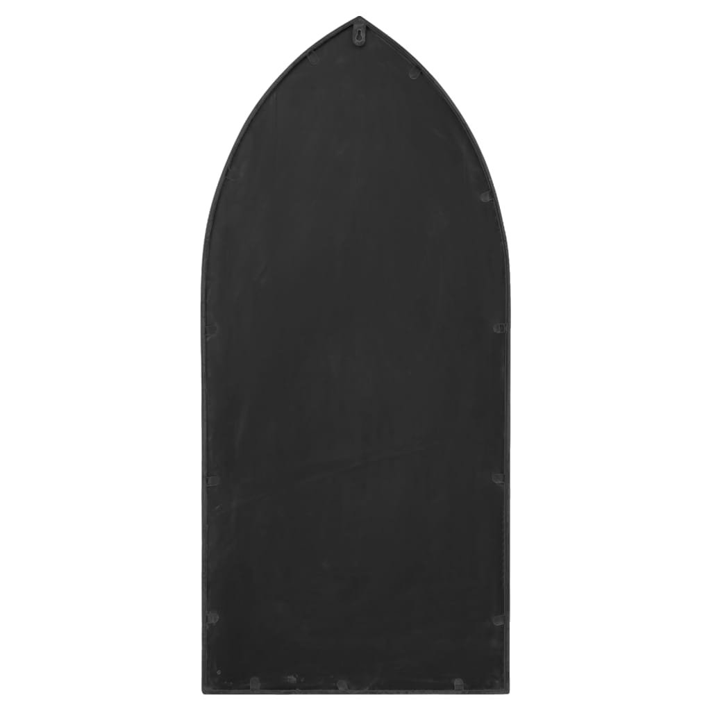 Dārza spogulis, melns, 100x45 cm, dzelzs