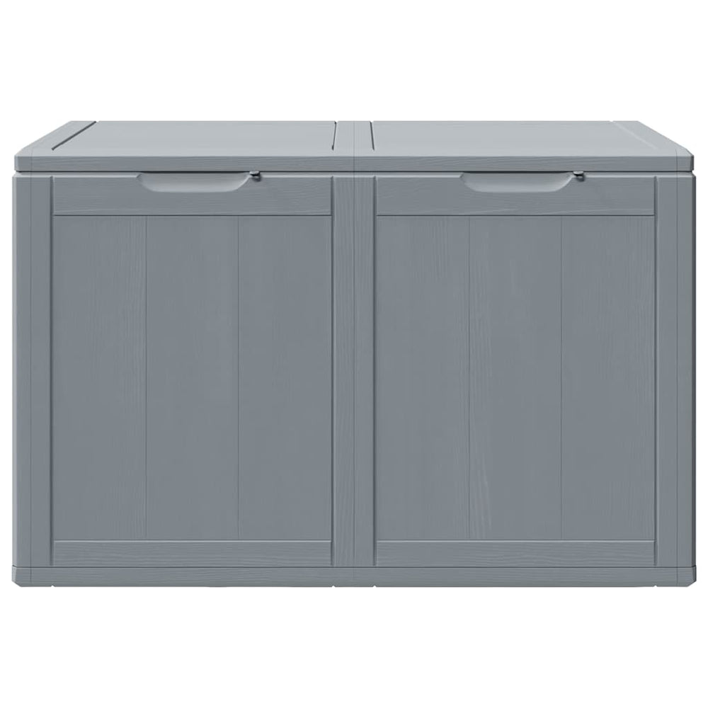 Garden storage box, grey, PP wood look, 180l