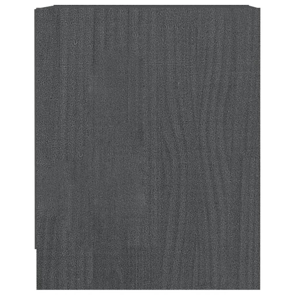 Naktsskapīši, 2 gab., pelēki, 35,5x33,5x41,5cm, priede