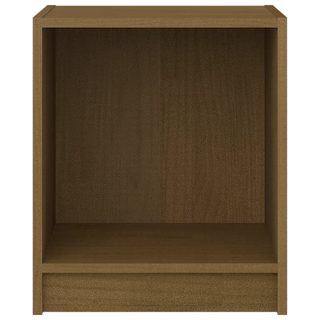 Naktinė spintelė, medaus ruda, 35,5x33,5x41,5cm, pušies masyvas