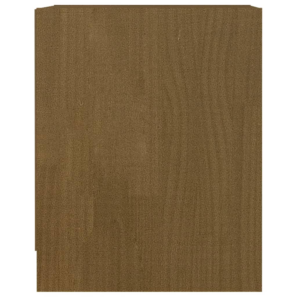Naktinė spintelė, medaus ruda, 35,5x33,5x41,5cm, pušies masyvas