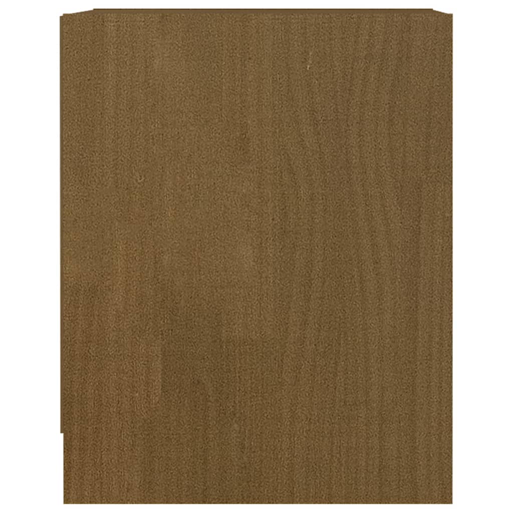 Naktinės spintelės, 2vnt., rudos, 35,5x33,5x41,5cm, pušis