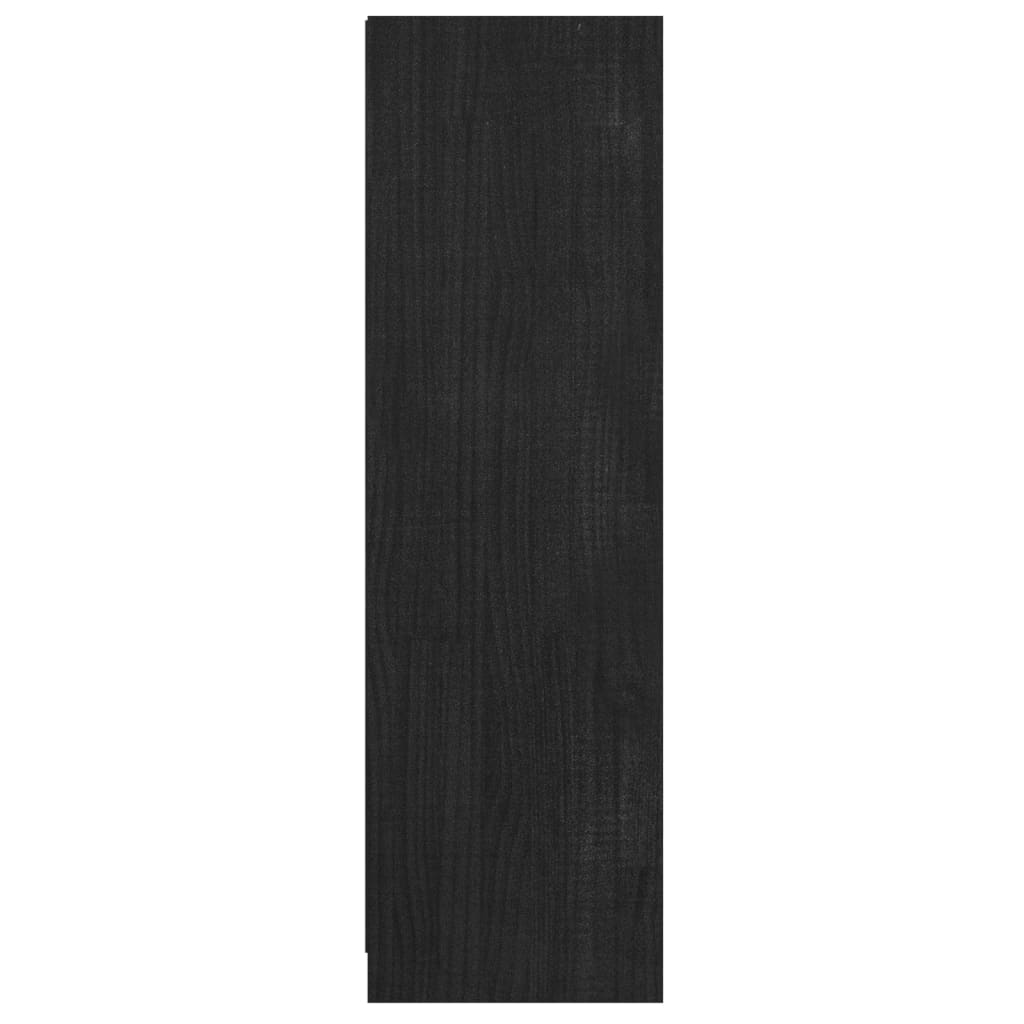 Grāmatu skapis/telpas sadalītājs, melns, 36x33x110cm, priede