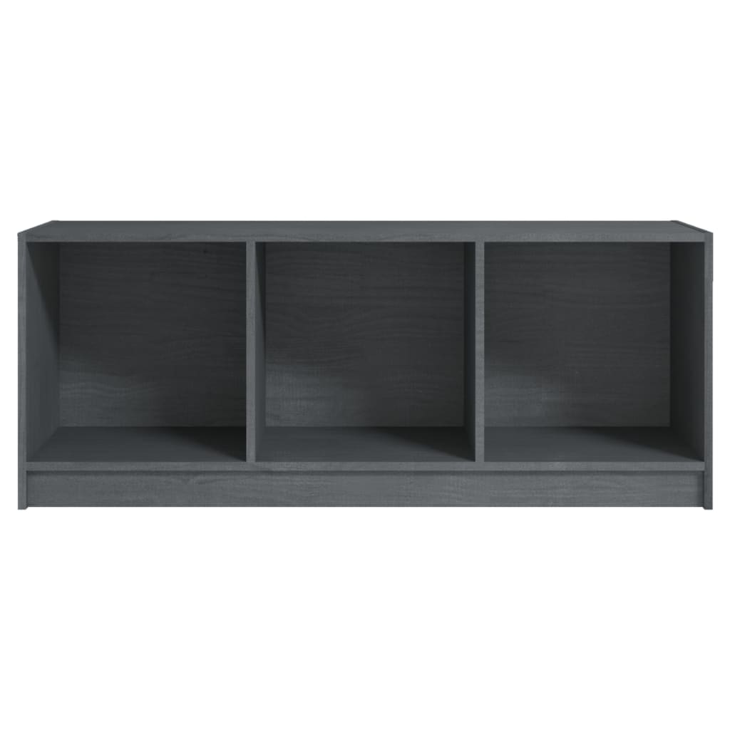 TV cabinet, grey, 104x33x41cm, solid pine