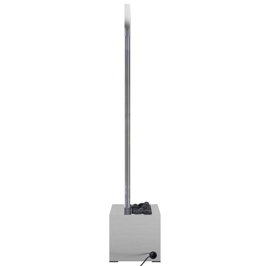 Burbulų kolona su įvairių spalvų LED, plienas ir akrilas, 110cm